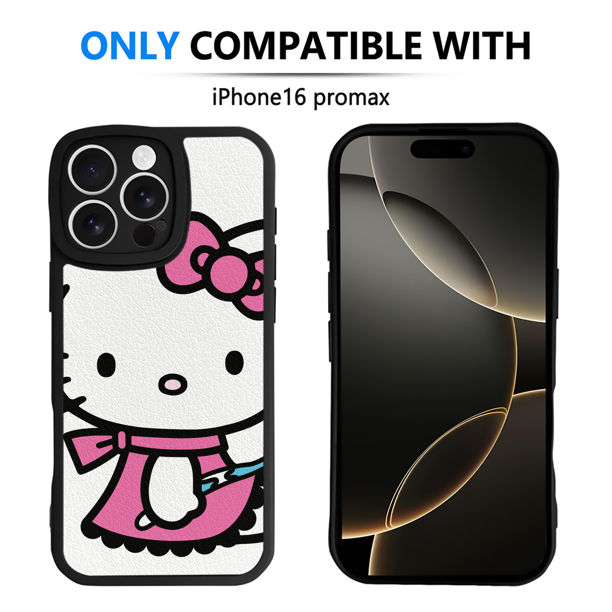 （画像用） Hello Kitty ハローキティ 【iPhone 16シリーズ対応】シリコンスマホケース（レザー調） 材質：シリコン